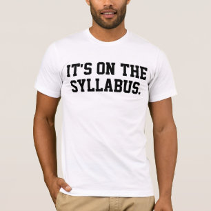 Es auf den Syllabus-T - Shirts