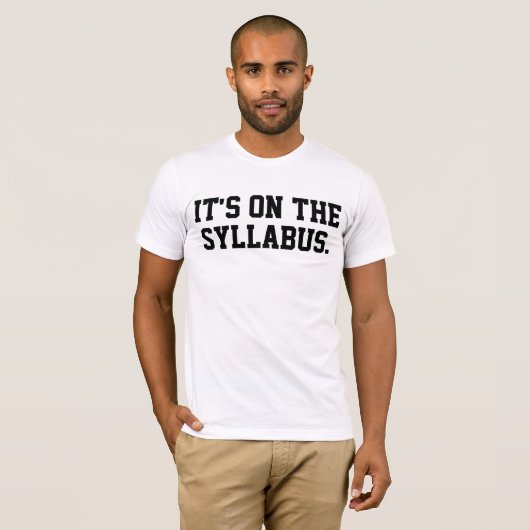 Es auf den Syllabus-T - Shirts (Vorne ganz)