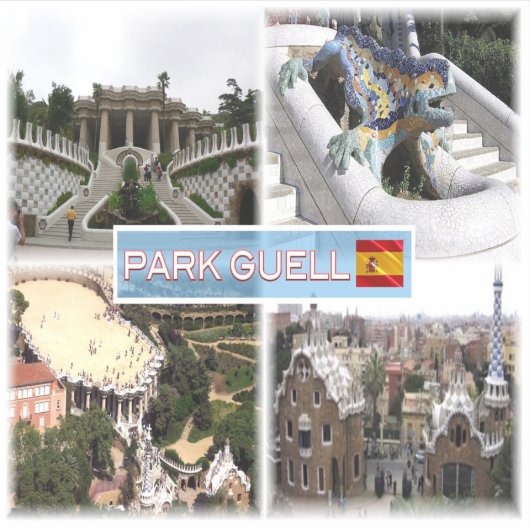 ES Barcelona - Park Guell Aufkleber (Vorderseite)