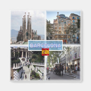ES Barcelona - Sagrada Familia - Casa Batllo Magnet