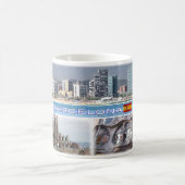 ES Barcelona - Skyline - Skyline - Sagrada Familia Kaffeetasse (Mittel)