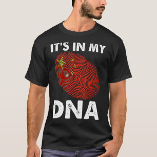 Es befindet sich in meiner DNA China Map Fingerpri T-Shirt