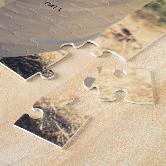 Es begann alles Elegantes Script Couple-Geschenk-F Puzzle (Seite)