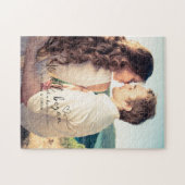 Es begann alles Elegantes Script Couple-Geschenk-F Puzzle (Horizontal)