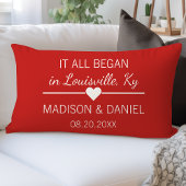 Es begann alles romantische Personalisierte Paare Lendenkissen