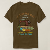 Es begann als eine armlose Hobby-Funny Sewer Cra T-Shirt (Design vorne)