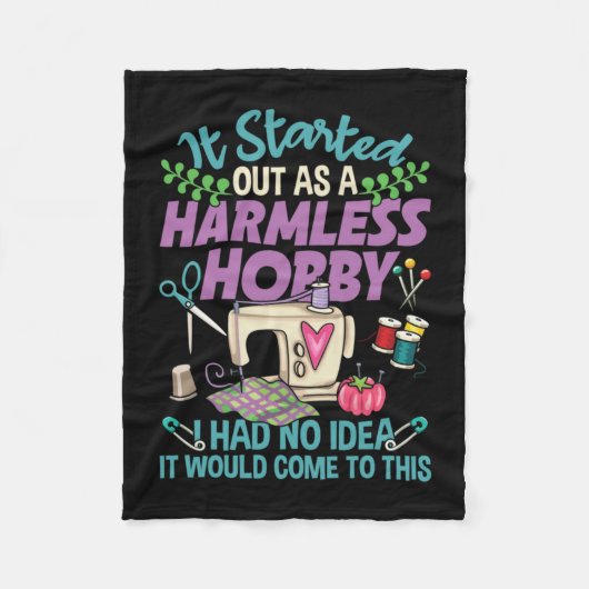 Es begann als harmloser Hobby Fleecedecke (Vorderseite)