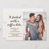 Es begann mit der Ankündigung von Verlobung Foto (Vorderseite)