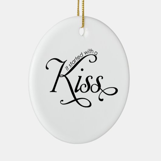 Es begann mit einem Kuss Weihnachtsschmuck (Rechts)