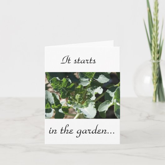 Es beginnt im Garten Karte (Vorderseite)