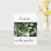Es beginnt im Garten Karte (Gelbe Blume)