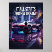 Es beginnt mit einem Traum, einer Supercar-Hustelm Poster (Vorne)