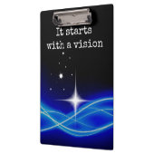 Es beginnt mit einem Visions-Klemmbrett Klemmbrett (Links)