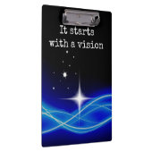 Es beginnt mit einem Visions-Klemmbrett Klemmbrett (Rechts)