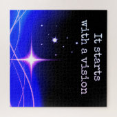 Es beginnt mit einer Vision Puzzle (Horizontal)