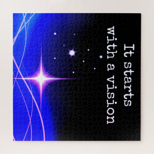 Es beginnt mit einer Vision Puzzle (Horizontal)