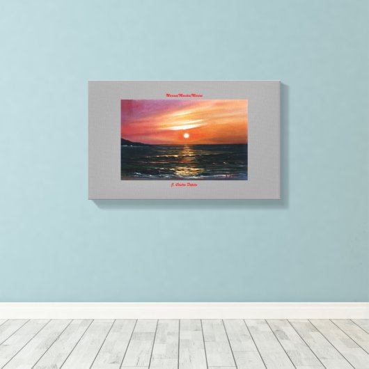 Es bemannt/bemannt/bemannt leinwanddruck (Insitu (Holzboden))