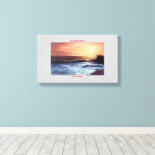 Es bemannt/bemannt/bemannt leinwanddruck (Insitu (Holzboden))