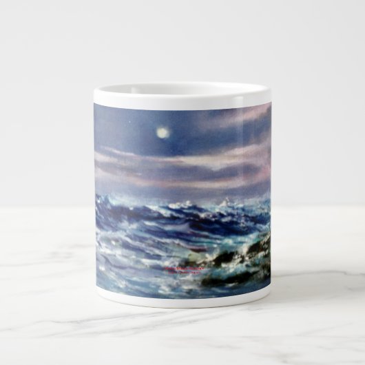 Es bemannt/bemannt/Seascape Jumbo-Tasse (Vorderseite)