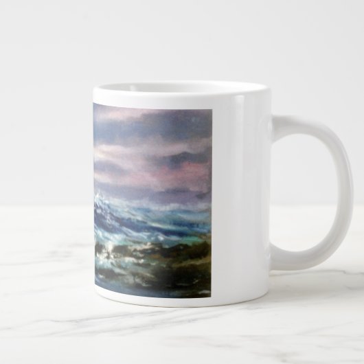 Es bemannt/bemannt/Seascape Jumbo-Tasse (Rechts)