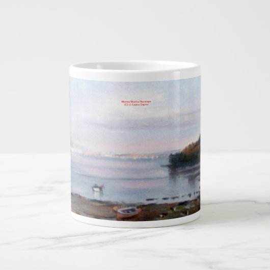 Es bemannt/bemannt/Seascape Jumbo-Tasse (Vorderseite)