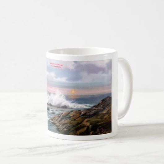 Es bemannt/bemannt/Seascape Kaffeetasse (VorderseiteRechts)