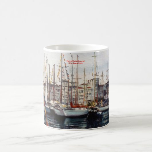 Es bemannt/bemannt/Seascape Kaffeetasse (Mittel)