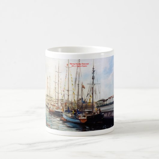 Es bemannt/bemannt/Seascape Kaffeetasse (Mittel)