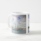 Es bemannt/bemannt/Seascape Kaffeetasse (Vorderseite Links)