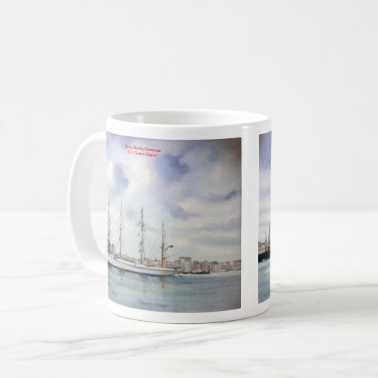 Es bemannt/bemannt/Seascape Kaffeetasse (Vorderseite Links)