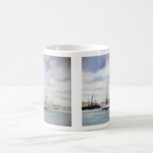 Es bemannt/bemannt/Seascape Kaffeetasse (Mittel)