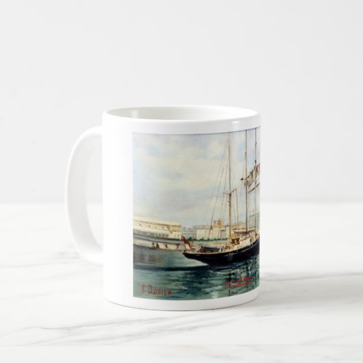 Es bemannt/bemannt/Seascape Kaffeetasse (Vorderseite Links)