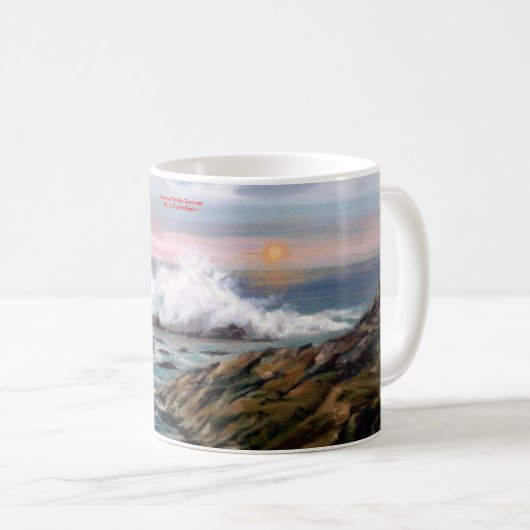 Es bemannt/bemannt/Seascape Kaffeetasse (VorderseiteRechts)