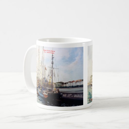 Es bemannt/bemannt/Seascape Kaffeetasse (Vorderseite Links)