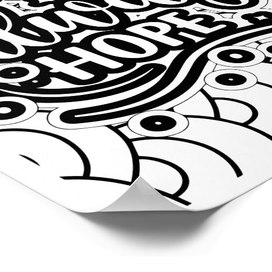 Es besteht immer Hoffnung - Farbseite Poster (Ecke)