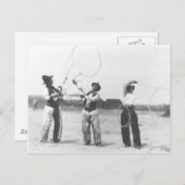 Es bleiben drei Männer. Postkarte (Vorne/Hinten)