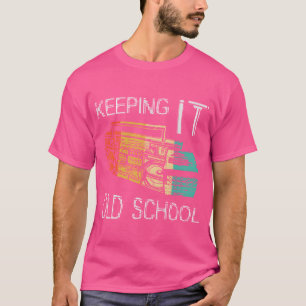 Es bleibt alte Schule Boombo 80er 90er Hip Hop Mus T-Shirt