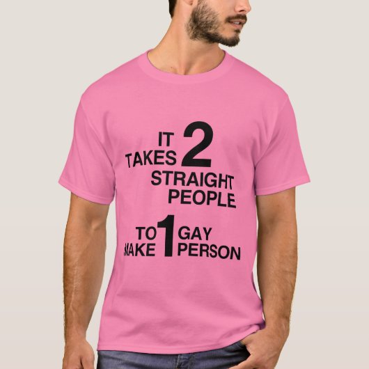 ES BRAUCHT 2 GROSSE MENSCHEN T-Shirt (Vorderseite)