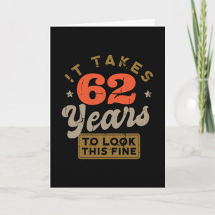 Es braucht 62 Jahre, um so eine feine Grußkarte au Karte