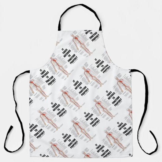 Es braucht Arterien, um richtig zirkulatorisch zu Schürze (Vorderseite)