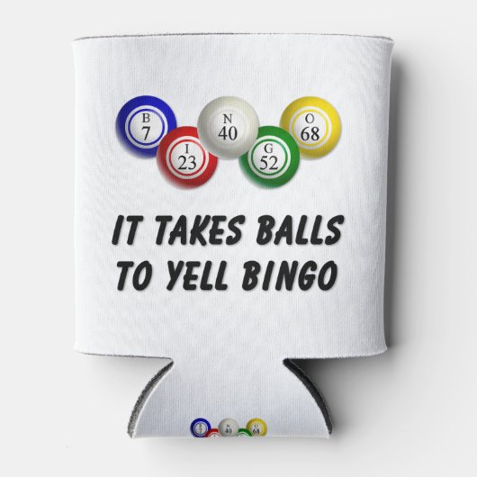 Es braucht Balls bis Yell Bingo Dosenkühler (Vorderseite)