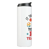 Es braucht Balls, um Lehrer Funny Coach zu sein Thermosbecher (Nach links gedreht)