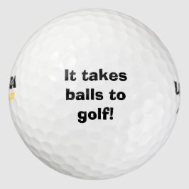 "Es braucht Balls zum Golf" Golfplätze Golfball