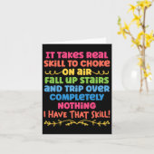 Es braucht echte Fähigkeiten, auf Luftfalltreppen  Karte (Gelbe Blume)