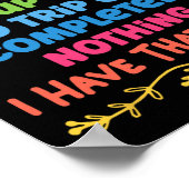 Es braucht echte Fähigkeiten, auf Luftfalltreppen  Poster (Ecke)