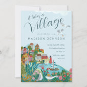 Es braucht ein Baby-Duschbad-Party Einladung (Vorderseite)