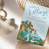 Es braucht ein Baby-Duschbad-Party Einladung