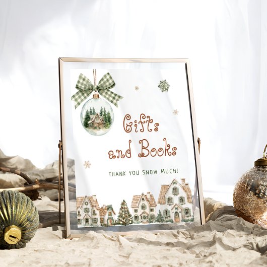 Es braucht ein Baby-Duschgeschenk und Bücher Poster