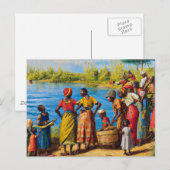 Es braucht ein Dorf AFRIKANISCHEN Erbe Postkarte (Vorne/Hinten)