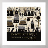 Es braucht ein Dorf - afrikanisches Kulturerbe-Rah Poster (Vorne)